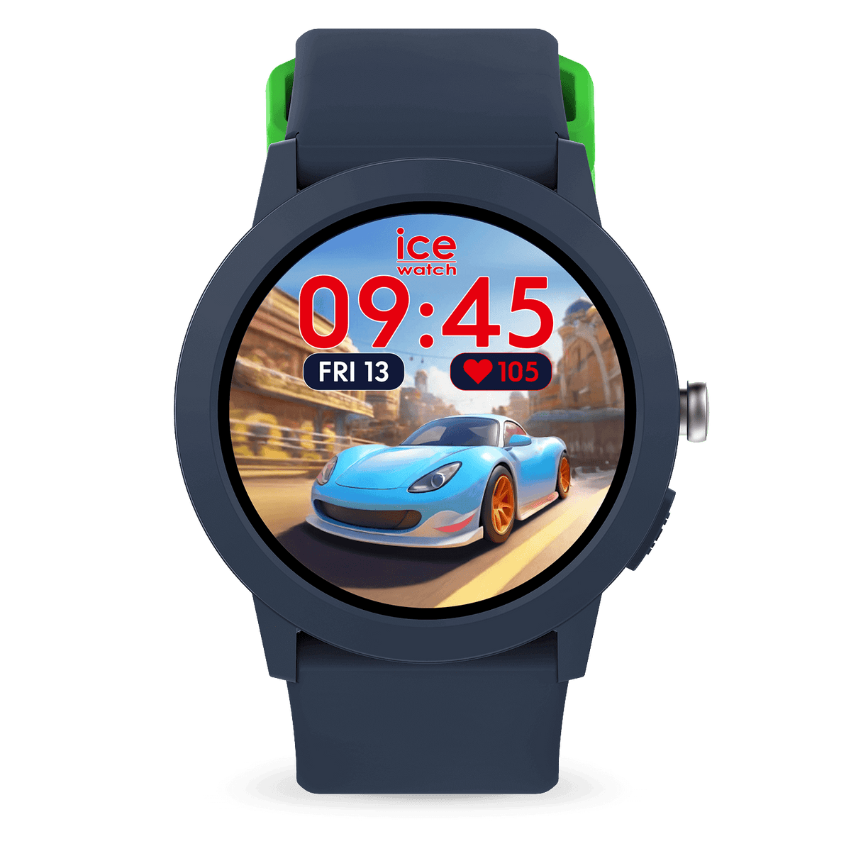 Tilkoblet klokke Ice-Watch SMART RD 3.0 FIND MY Blue Liten silikonrem 025441