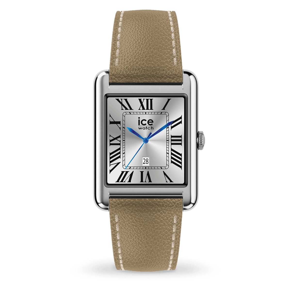 Připojené hodinky Ice-Watch SMART TKS 2.0 Silver Taupe Střední kožený řemínek 025622