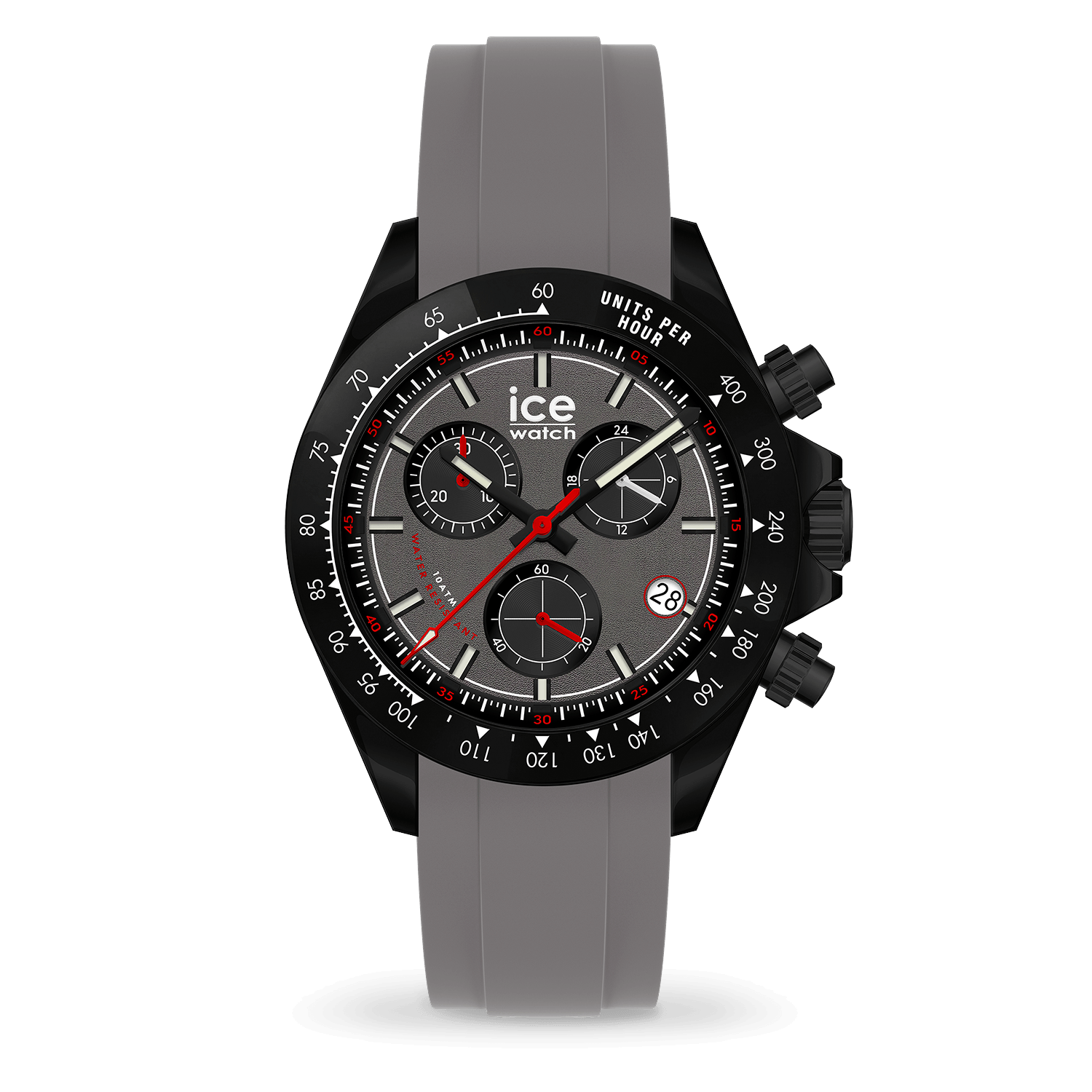 Montre Ice-Watch CHRONO Gris Fer boîtier polyamide 025629