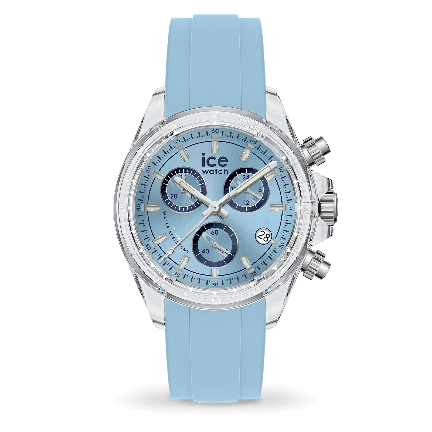 Montre Ice-Watch Bewatch Clear Timeless Blue boîtier polyamide 025632