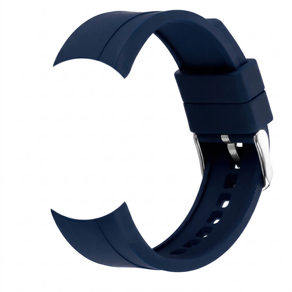 Bracelet de montre Ice-Watch silicone bleu Blue 22 mm boucle argentée