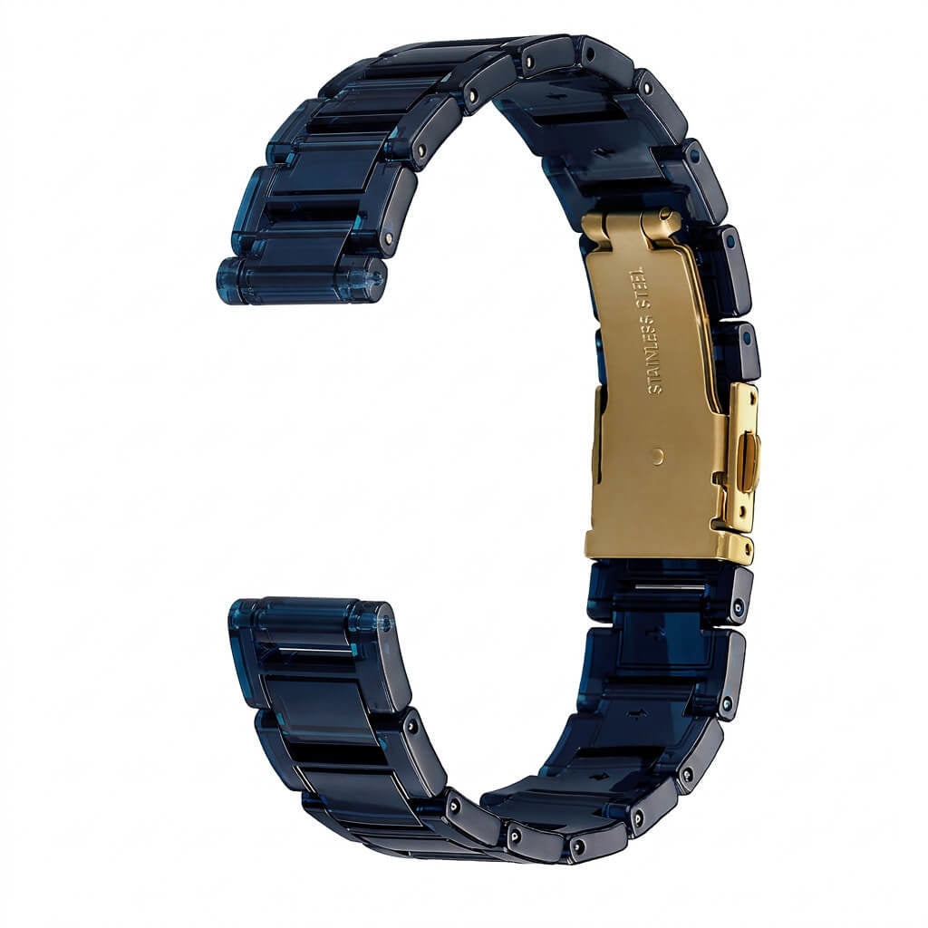 Bracelet de montre Ice-Watch polyamide bleu Clear Blue 16 mm boucle argentée