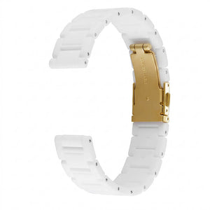 Bracelet de montre Ice-Watch polyamide blanc Solid White 16 mm boucle argentée