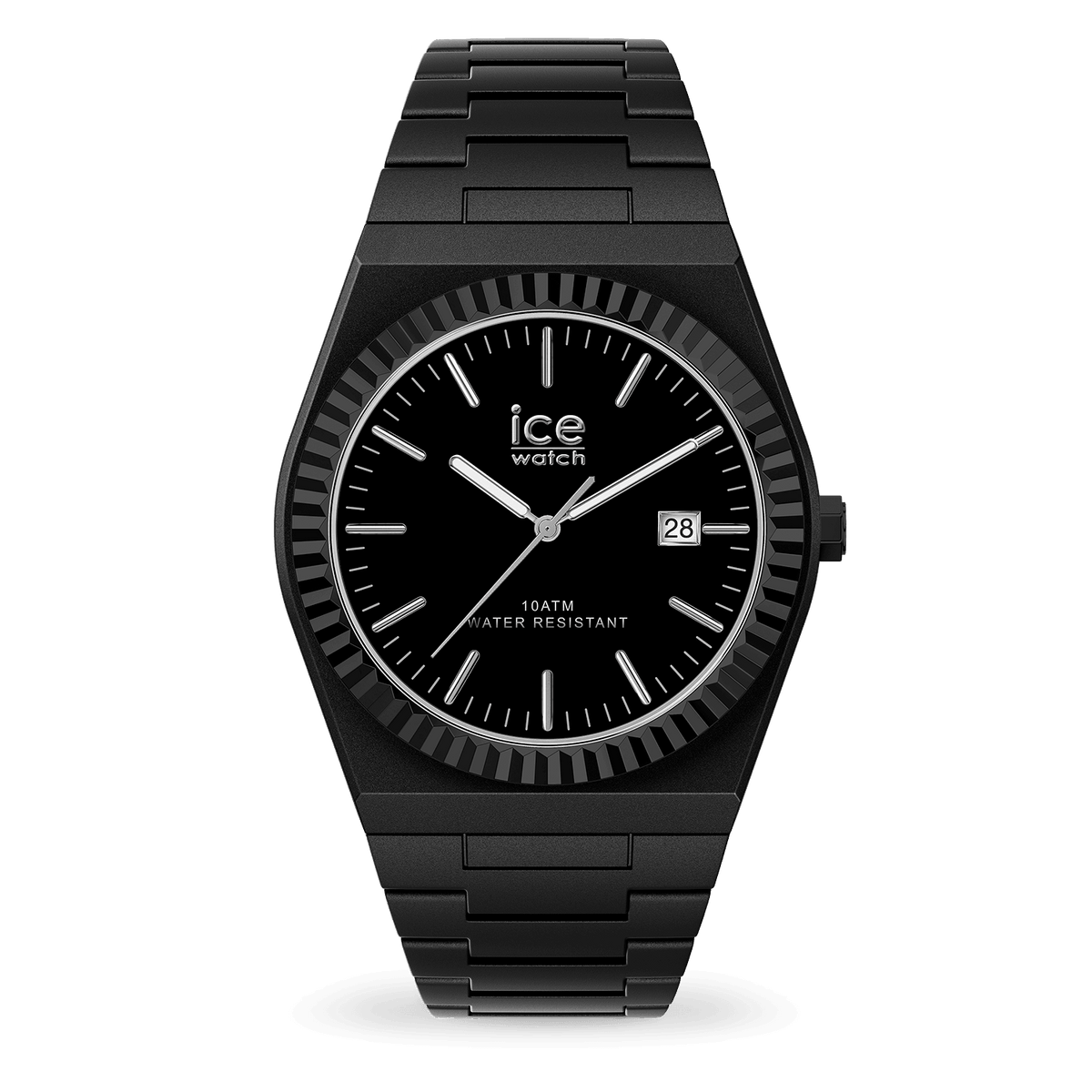 Ice-Watch PW Black Matte Silver silikonový řemínek 025763