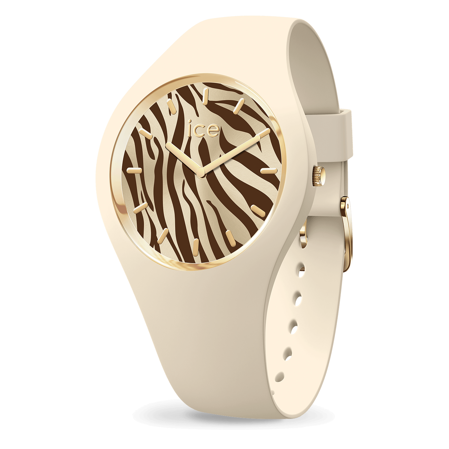 Montre Ice-Watch WILD Almond Skin Zebra boîtier silicone 025892