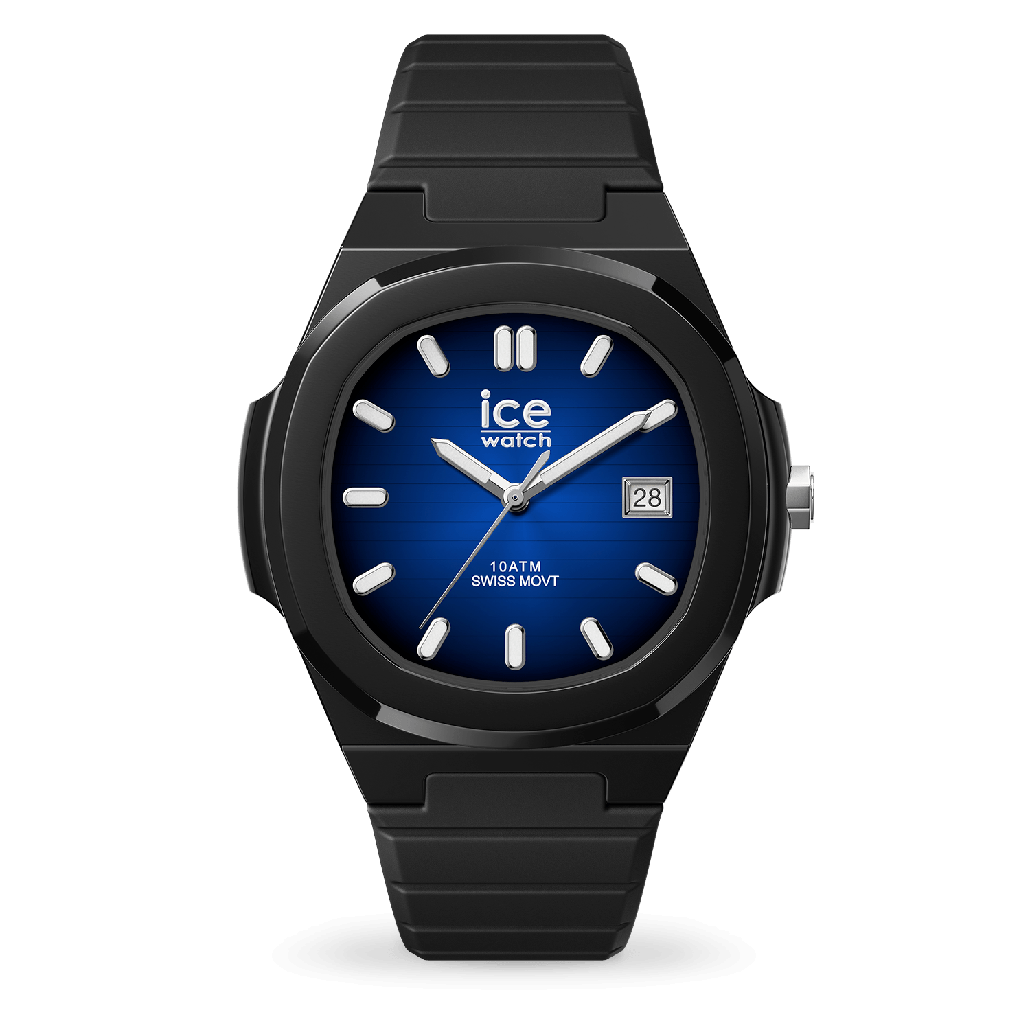 Montre Ice-Watch POWER PW7 Black Blue Radial bracelet silicone 025967