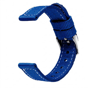 Bracelet de montre Ice-Watch nylon bleu Blue 14 mm boucle argentée