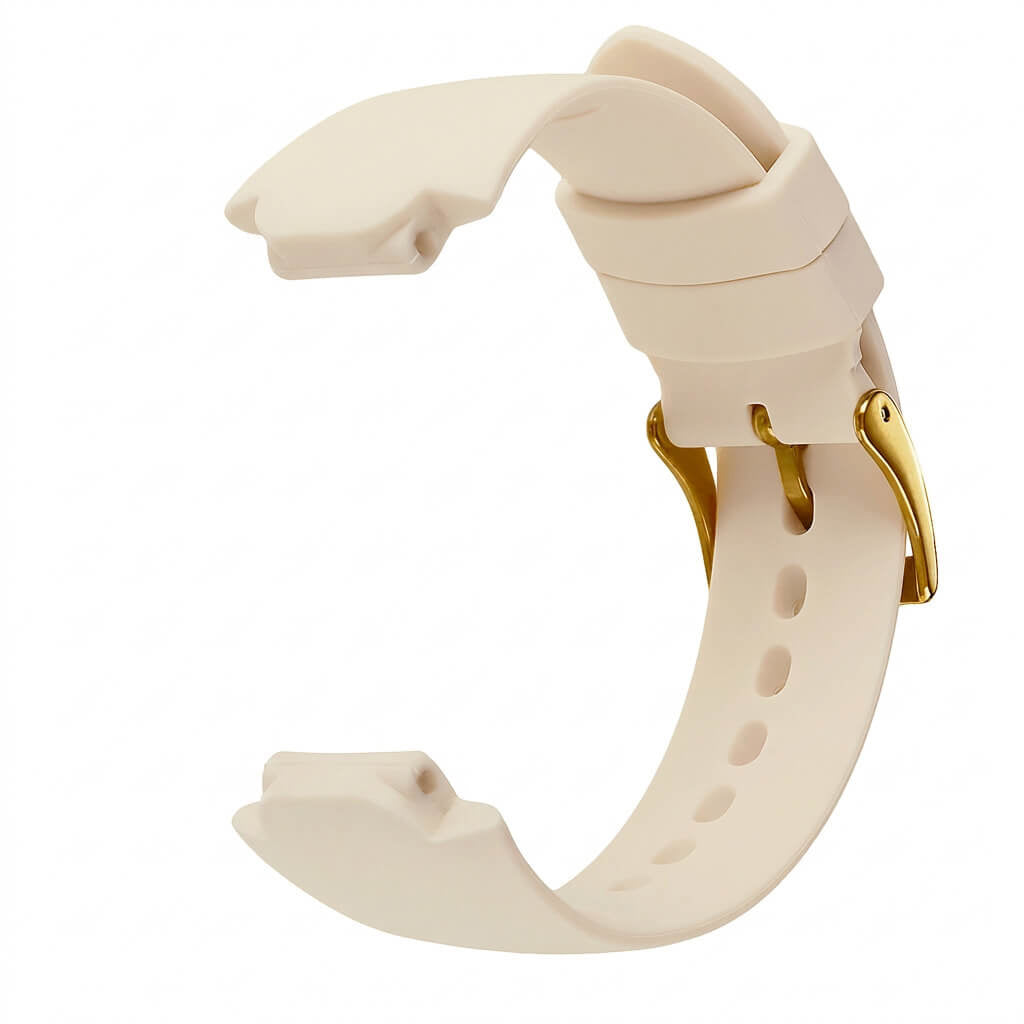 Bracelet de montre Ice-Watch silicone beige Beige 16 mm boucle dorée
