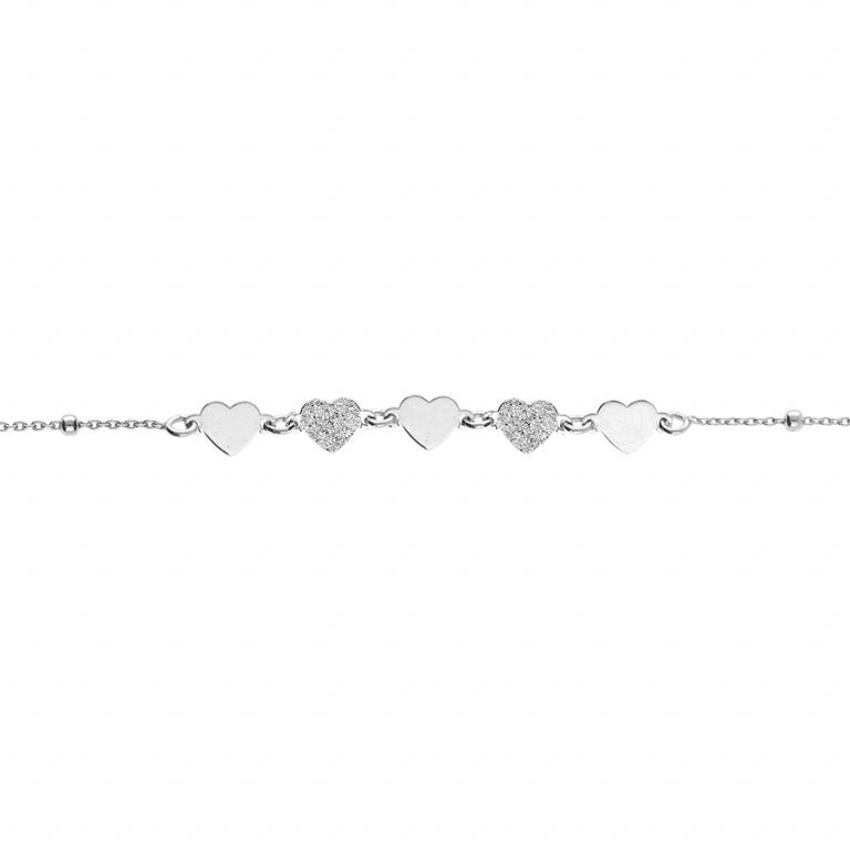 Hartenarmband – Zilver | Azulin