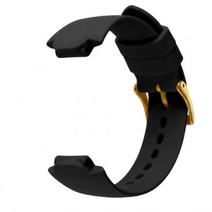 Bracelet de montre Ice-Watch silicone noir Black 16 mm boucle dorée