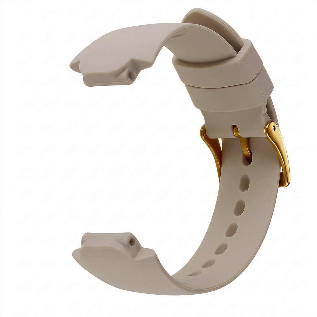Bracelet de montre Ice-Watch silicone marron Brown 16 mm boucle dorée