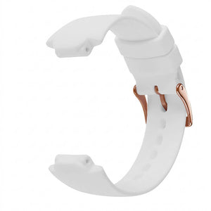 Bracelet de montre Ice-Watch silicone blanc White 16 mm boucle or rose