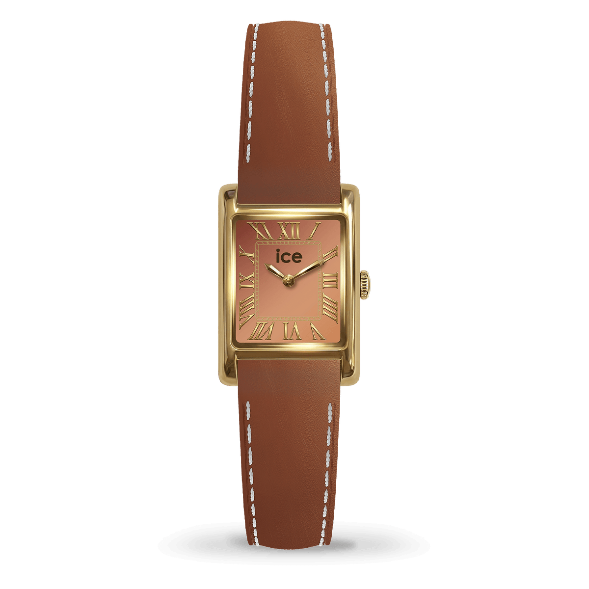Ice-Watch MIMI SQUARE Gold Camel lærreim 026111