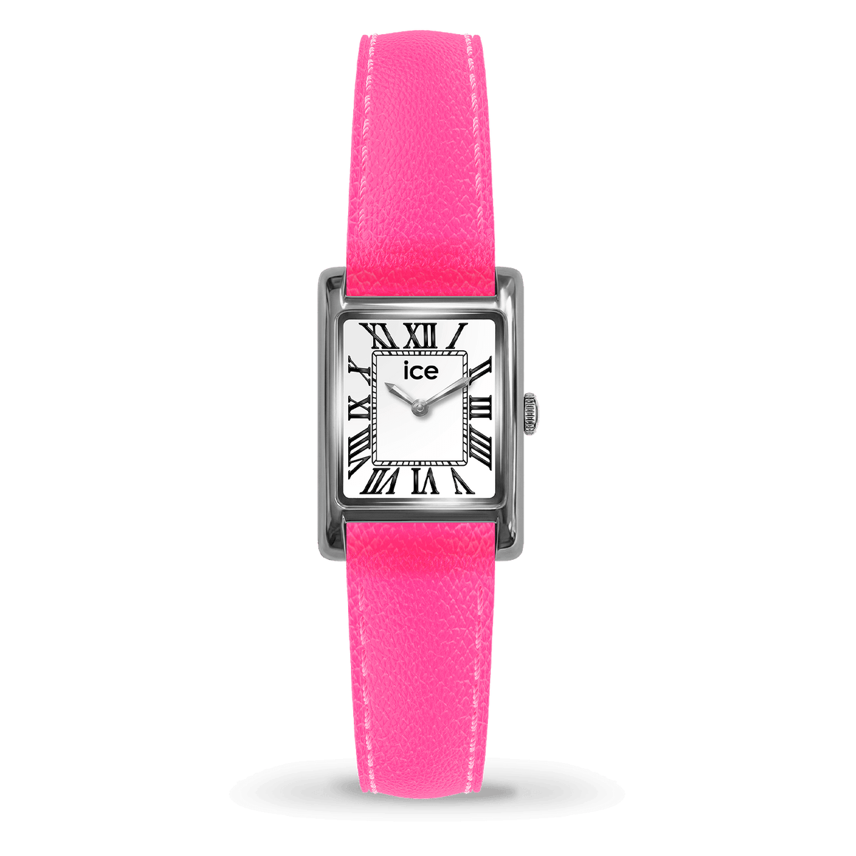 Ice-Watch MIMI SQUARE ネオンピンク レザーストラップ 026181