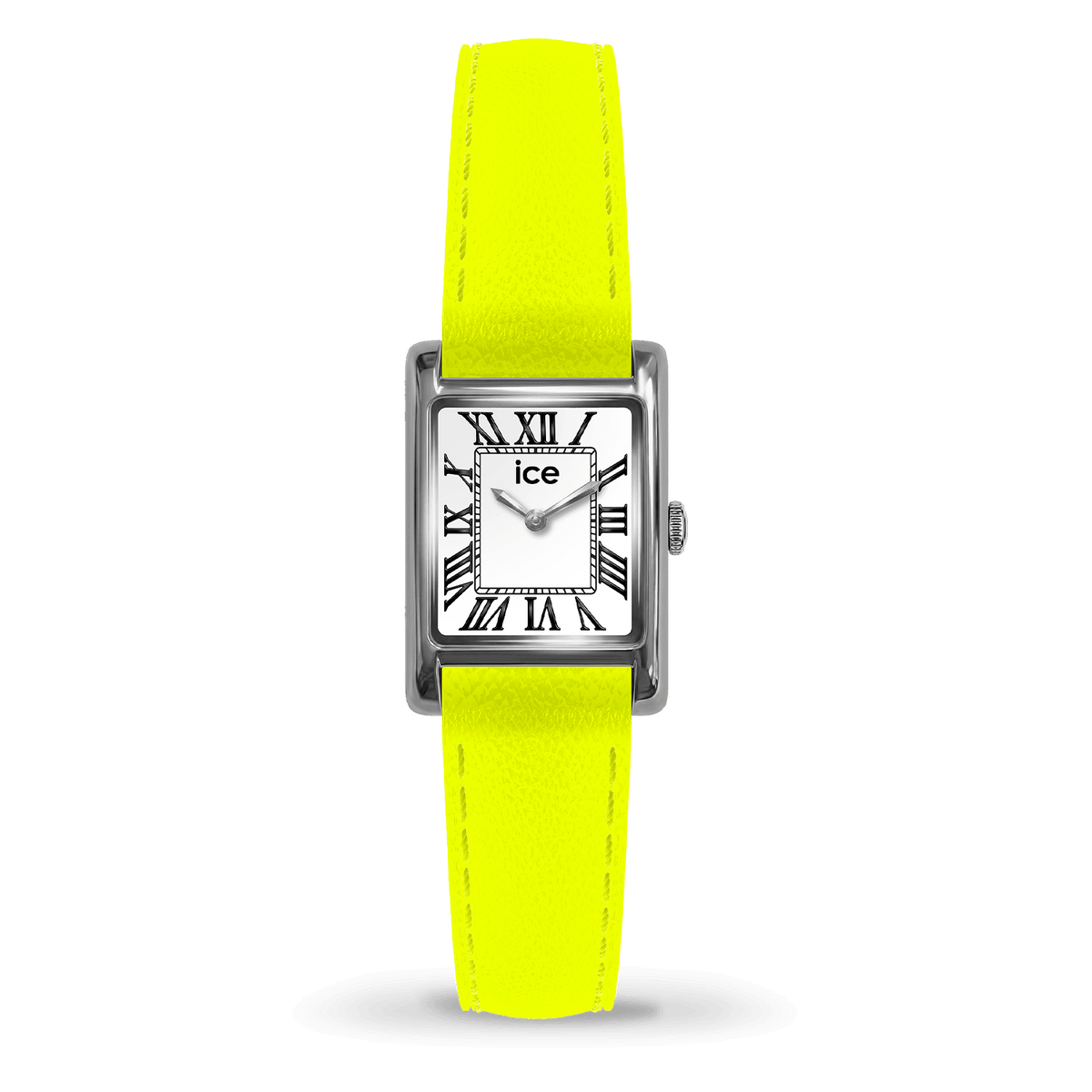 Ice-Watch MIMI SQUARE Νέον Κίτρινο Δερμάτινο λουράκι 026183
