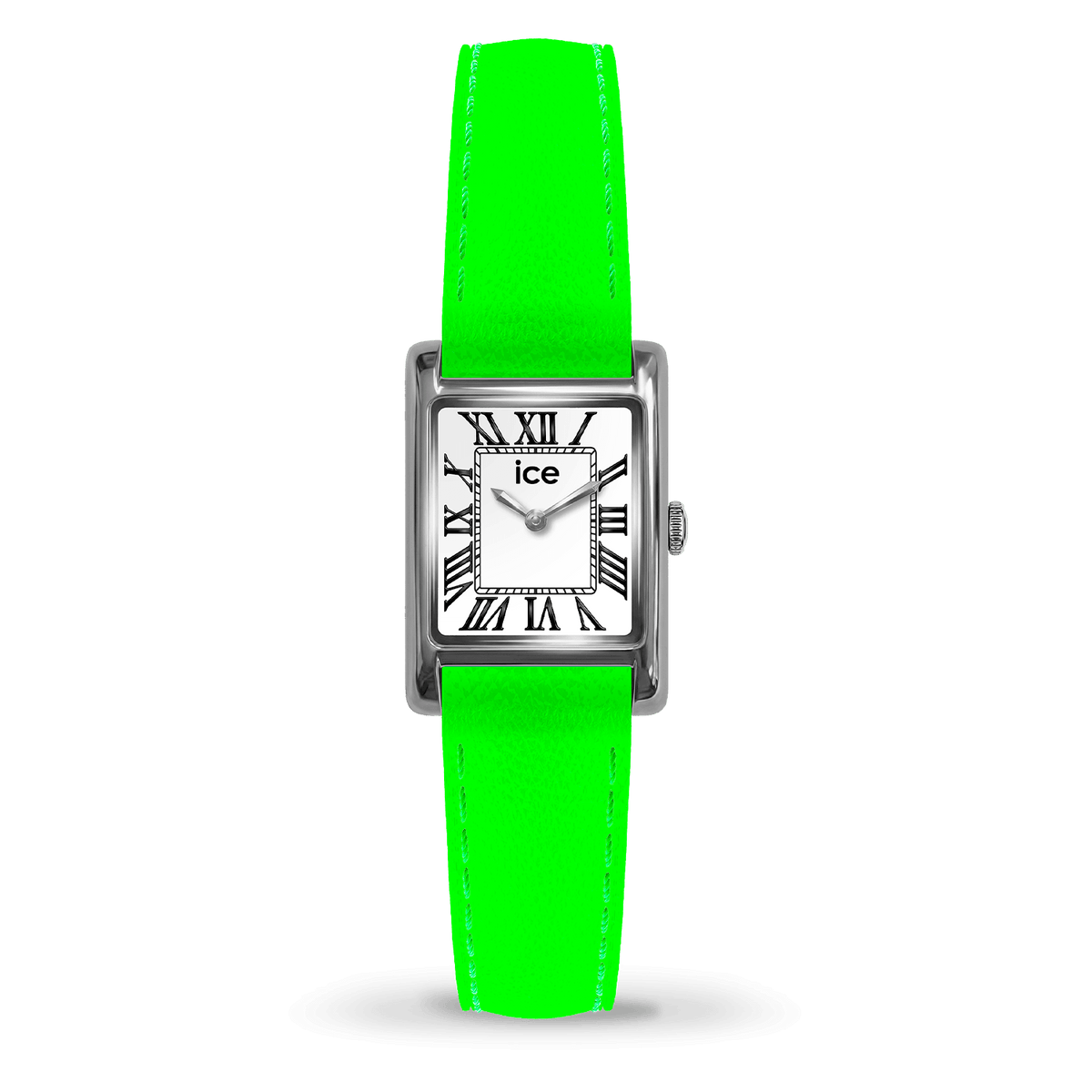 Ice-Watch MIMI SQUARE ネオングリーン レザーストラップ 026184