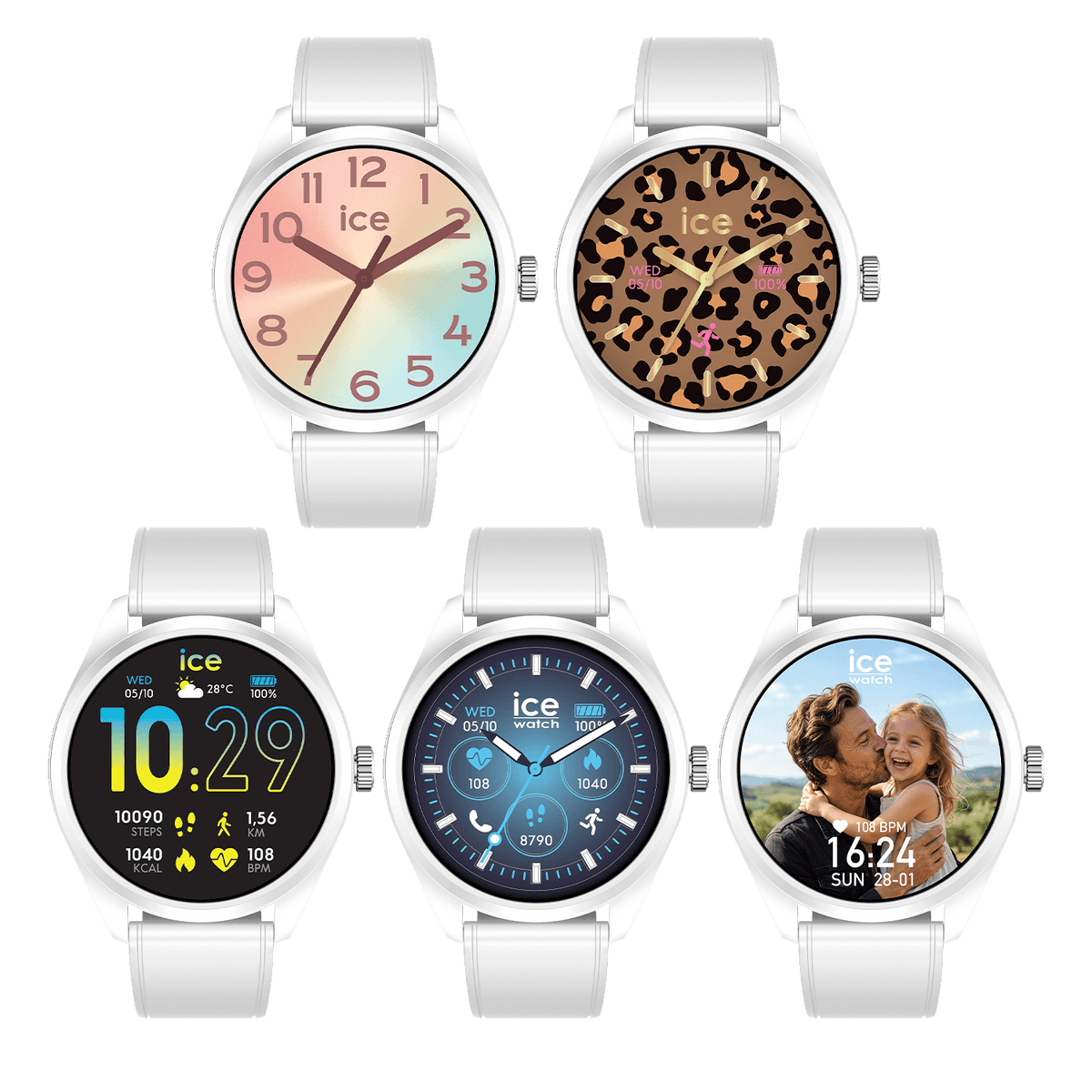 Tilkoblet klokke Ice-Watch SMART FOREVER Hvit 026216 visning 5