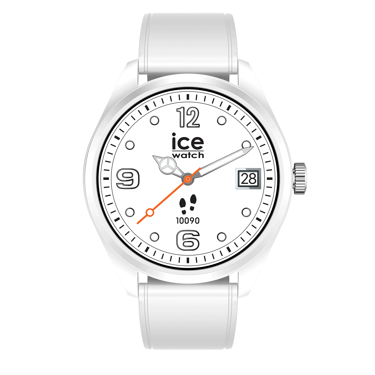 Tilkoblet klokke Ice-Watch SMART FOREVER Hvit silikonrem 026216