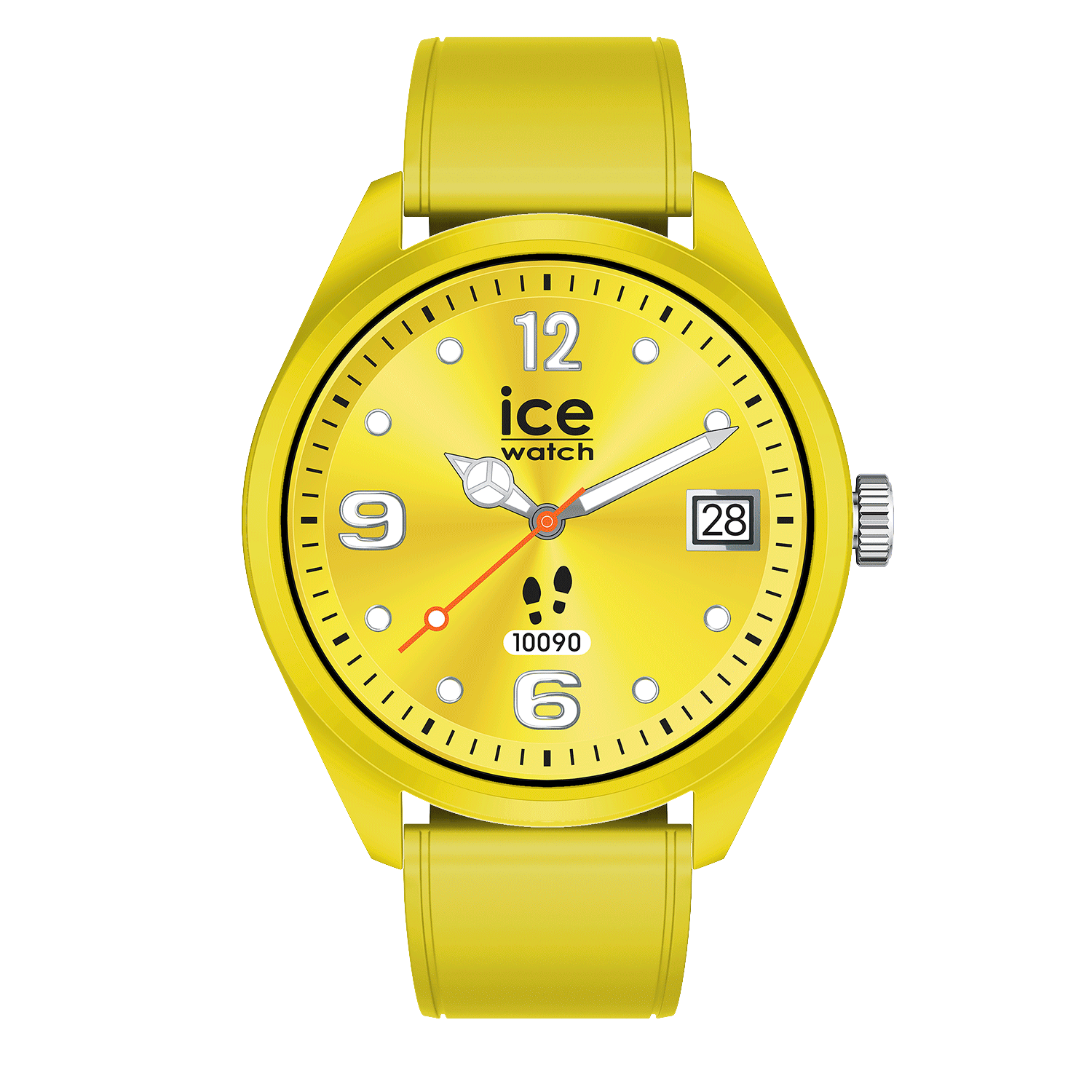 Tilkoblet klokke Ice-Watch SMART FOREVER Gult silikonarmbånd 026218