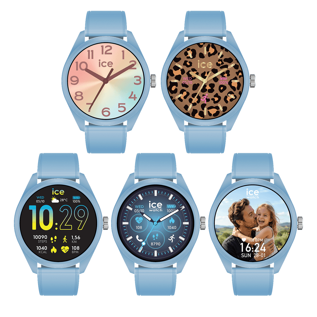 Tilkoblet klokke Ice-Watch SMART FOREVER Bubble Blue 026220 visning 5