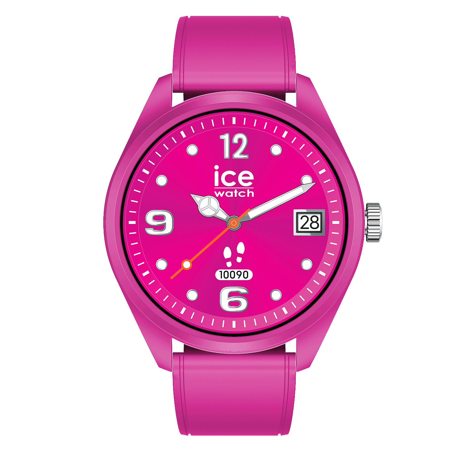 Tilkoblet klokke Ice-Watch SMART FOREVER Magenta Rosa silikonrem 026221