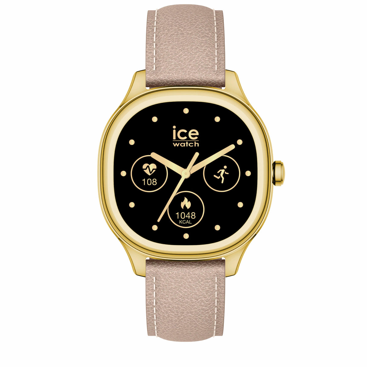 Montre connectée Ice-Watch SMART MIMI Gold Taupe Grain bracelet cuir 026250