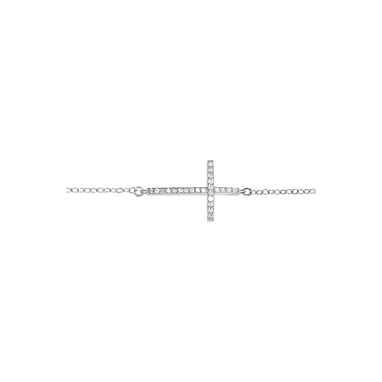 Korsarmband – Silver | Azulin