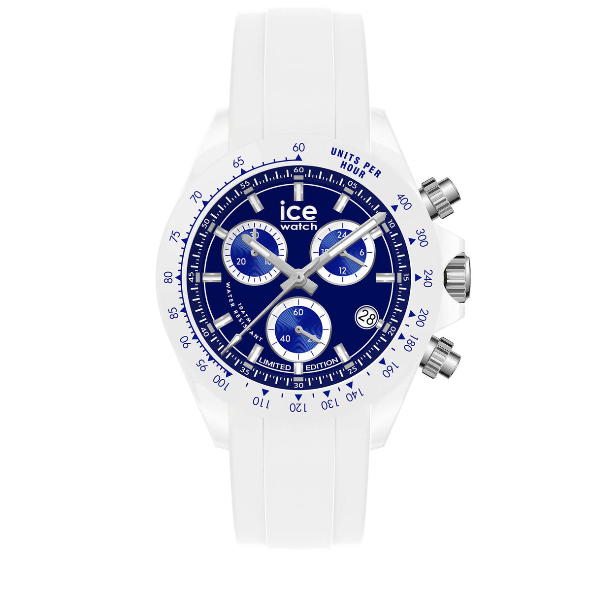 Montre Ice-Watch BEWATCH White Reflex Blue bracelet silicone 026314