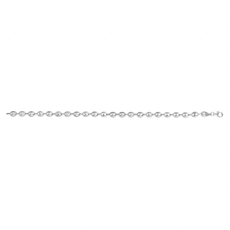 Collier chainage grain de café en argent 925