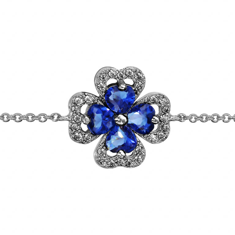 Klöverarmband – Silver | Azulin view 2