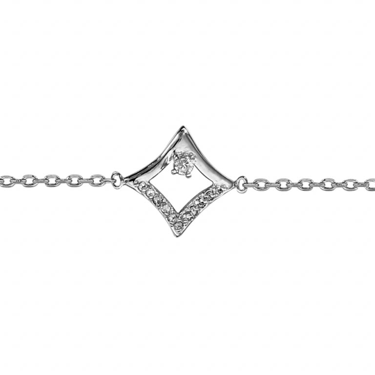 Diamantarmbånd – sølv | Azulin