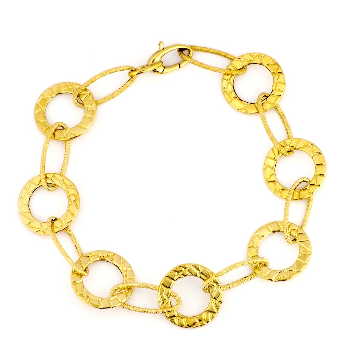 18K Bracelet Or Jaune Maillons