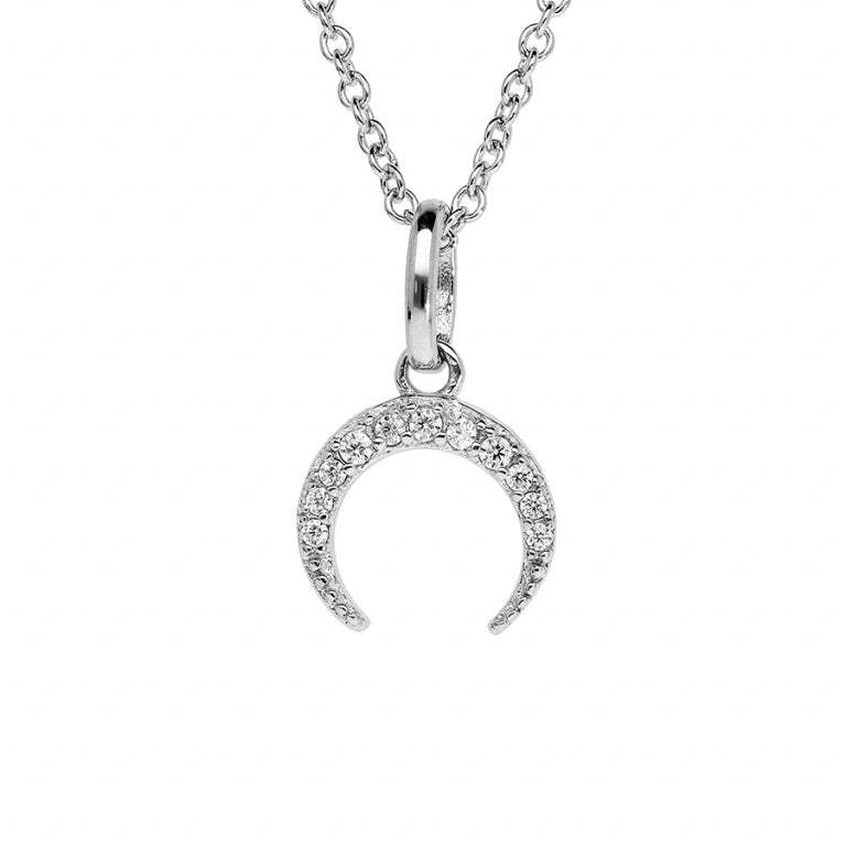 Halvmånehalsband – Silver | Azulin