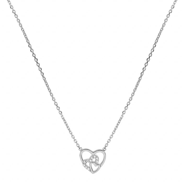 Collar Corazones – Plata | Azuline ver 2
