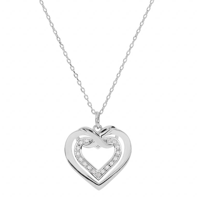 Collar Corazón – Plata | Azuline