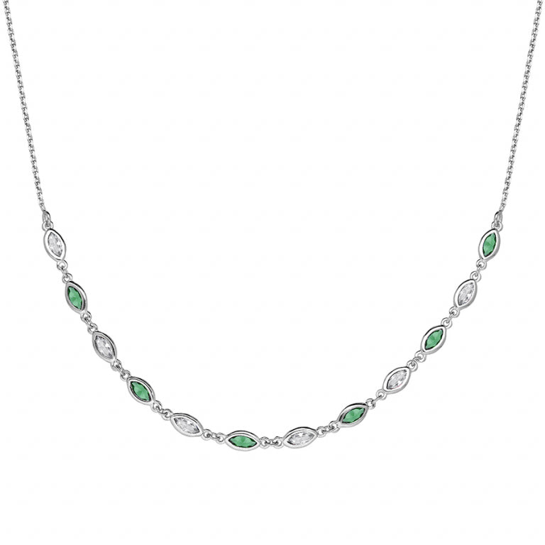 Collar de Circonitas – Plata | Azuline ver 2