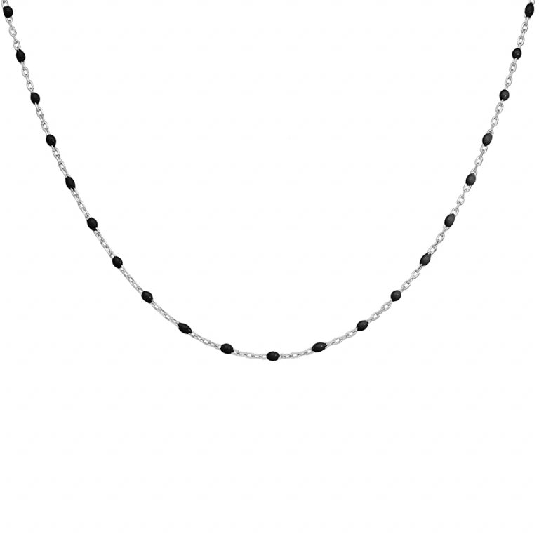 Oliven-Halskette – Silber | Azuline Ansicht 2