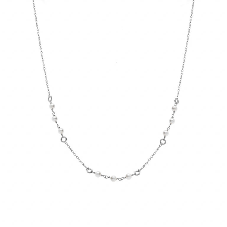 Pearl Necklace – Silver | Azulinský pohled 2