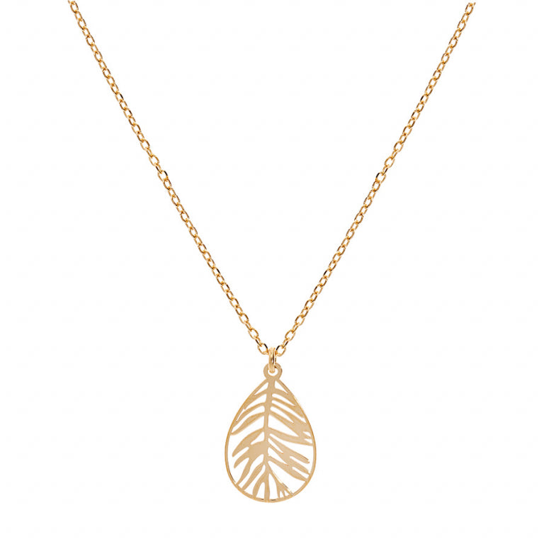 Collar Follaje – Plata Dorada con Oro Fino | Azuline ver 2