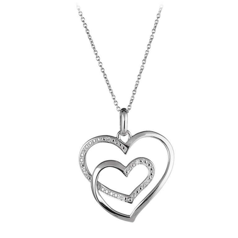 Collar Corazón – Plata | Azuline ver 2