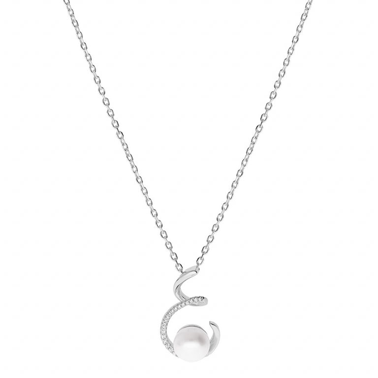 Perlenkette – Silber | Azuline Ansicht 2