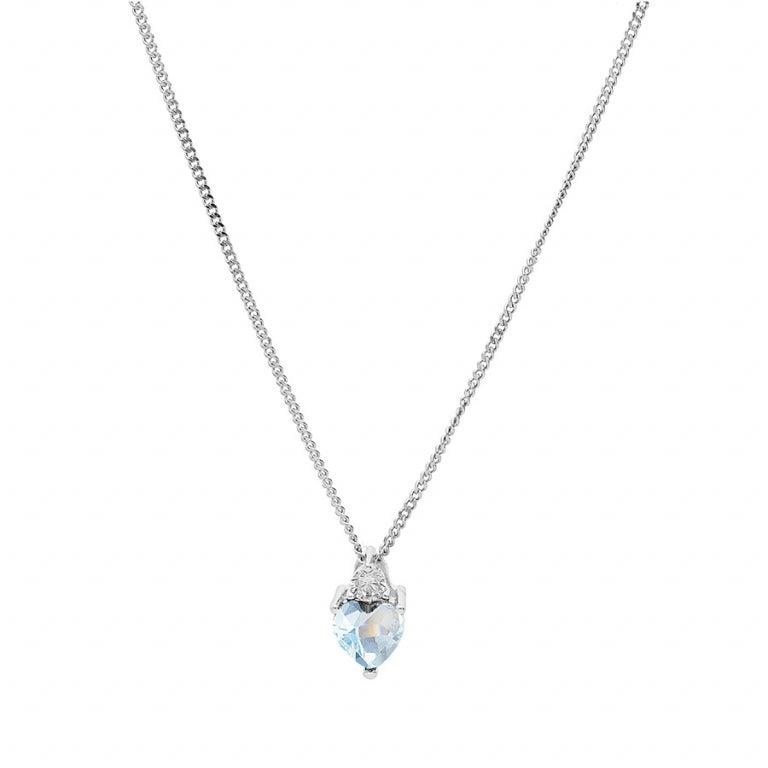 Heart Necklace – Silver | Azuline view 2