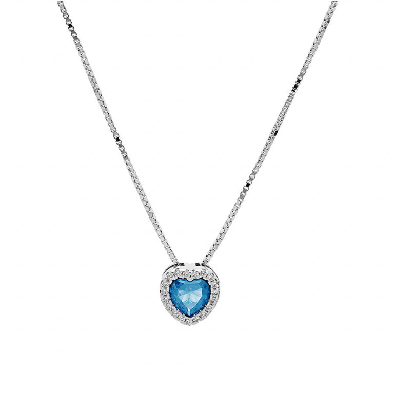 Heart Necklace – Silver | Azuline view 2