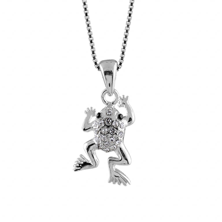 Κολιέ Frog – Ασημένιο | Azulin