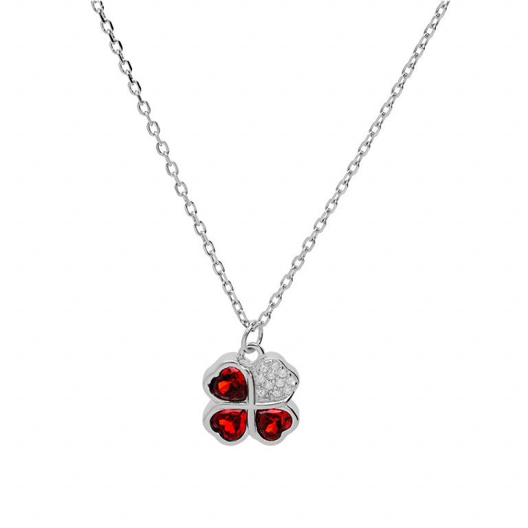 Heart Necklace – Silver | Azuline view 2