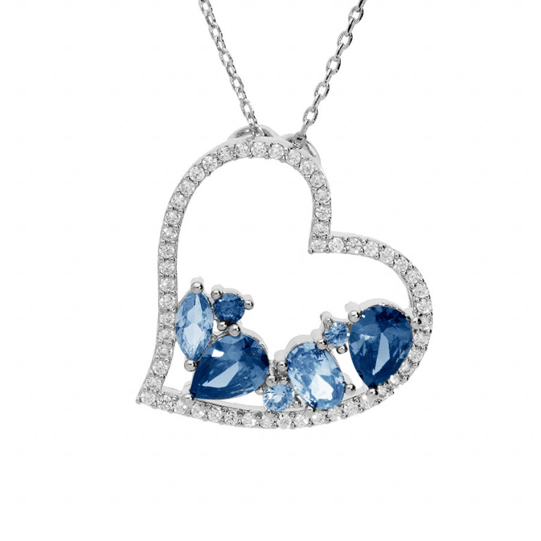 Heart Necklace – Silver | Azuline
