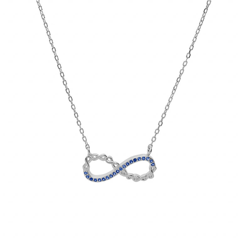 Infinity Halsband – Silver | Azulin view 2