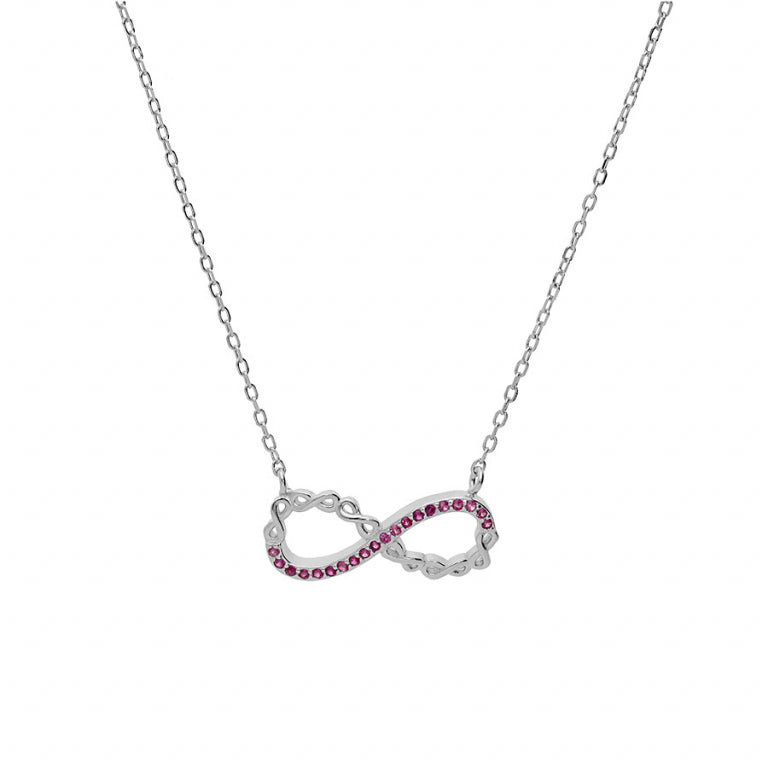 Infinity Halsband – Silver | Azulin view 2