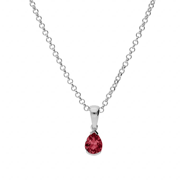 Päronhalsband – Silver | Azulin view 2