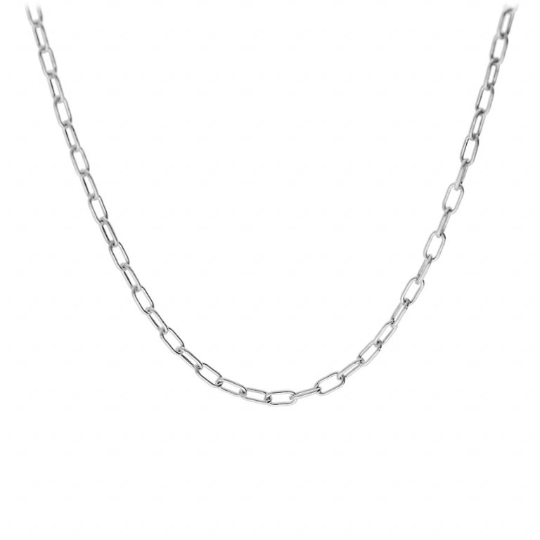 Collar de Malla Rectangular – Plata | Azuline